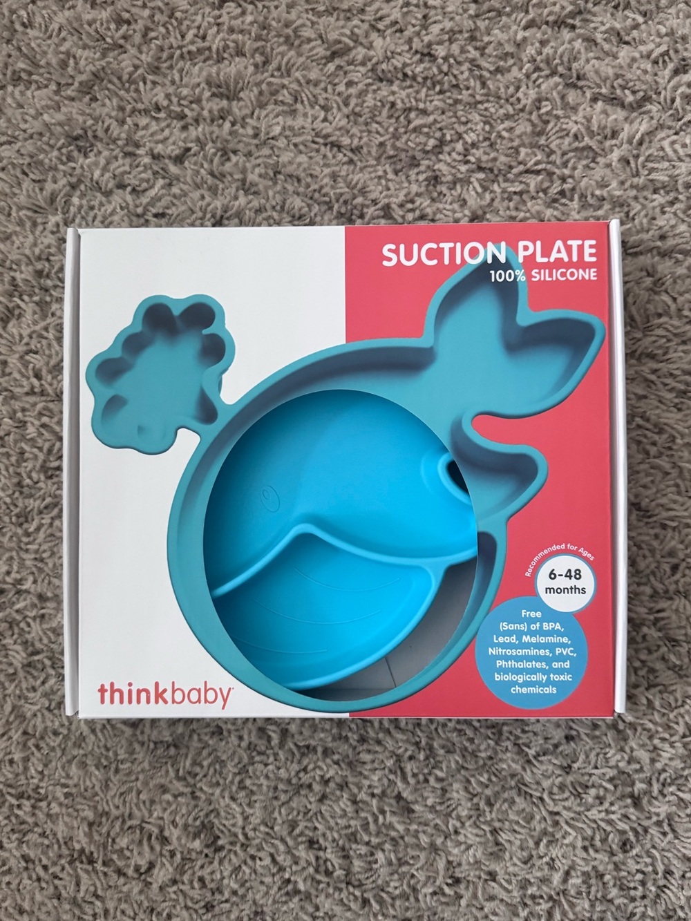 Thinkbaby Suction Plate (Whale) for 6-48 Months